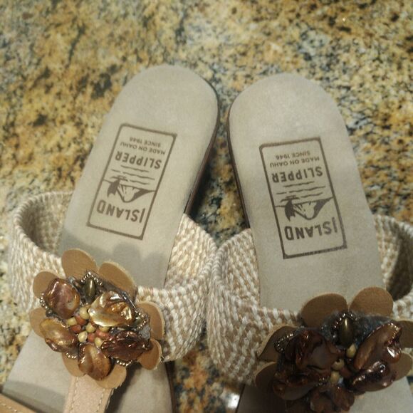 Island Slipper Women's Wedge Sandals Size 11 - Picture 5 of 12